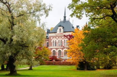 Loviisa, Finlandiya - 7 Ekim 2019: Malmgard Malikânesi.