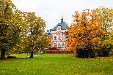 Loviisa, Finlandiya - 7 Ekim 2019: Malmgard Malikânesi.