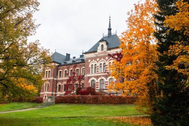 Loviisa, Finlandiya - 7 Ekim 2019: Malmgard Malikânesi.