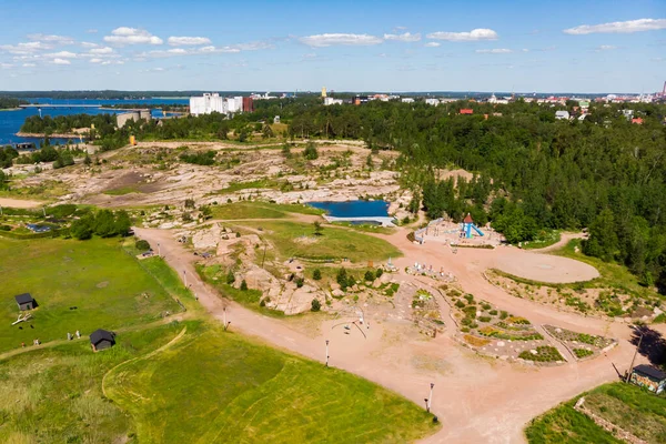 Kotka Finnland Juni 2020 Sommer Luftaufnahme Des Katariina Seaside Park — Stockfoto
