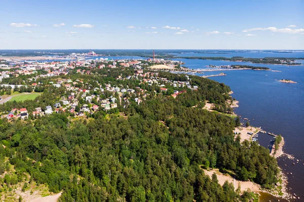 Luftaufnahme Der Insel Kotkansaari Kotka Finnland — Stockfoto