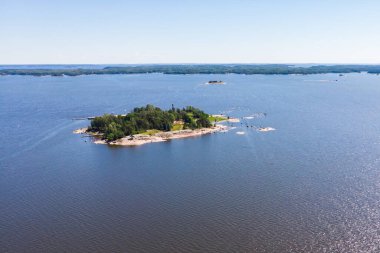Finlandiya Körfezi, Baltık Denizi, Kotka, Finlandiya 'nın yaz manzarası