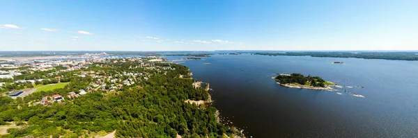 Luftaufnahme Der Insel Kotkansaari Kotka Finnland — Stockfoto