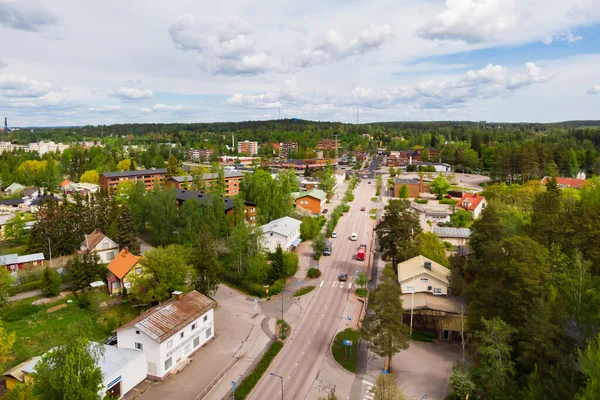 Finlandiya Daki Inkeroinen Kentinin Havadan Panoramik Görüntüsü — Stok fotoğraf