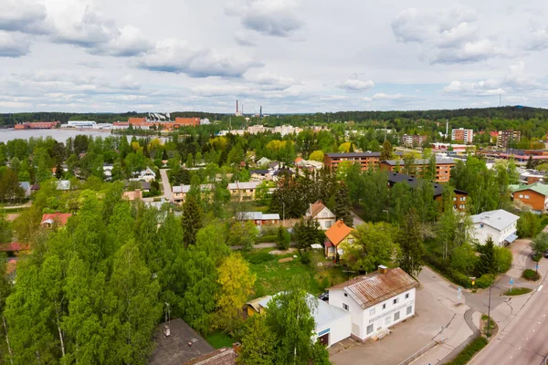 フィンランドの都市Inkeroienの空中パノラマビュー — ストック写真
