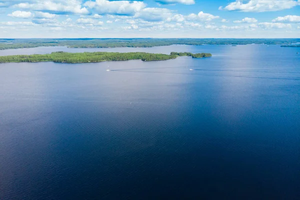 Aerial View Lake Paijanne Paijanne National Park Finland — Stock Photo, Image