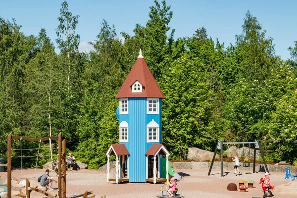 Kotka Finland Juni 2020 Mumin Hus Lekplats Katariina Seaside Park — Stockfoto