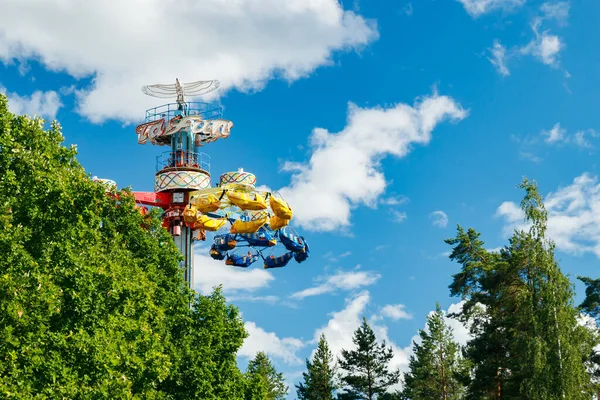 Kouvola Finnland Juli 2020 Extremfahrt Taifun Bewegung Freizeitpark Tykkimaki — Stockfoto