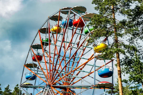 Kouvola Finlande Juillet 2020 Ride Ferris Wheel Motion Amusement Park — Photo