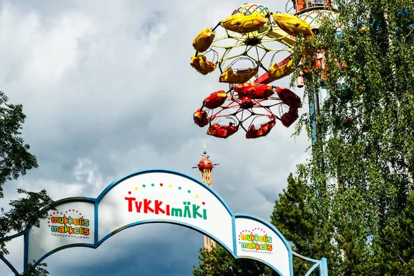 Kouvola Finnland Juli 2020 Freizeitpark Tykkimaki Einem Sonnigen Sommertag — Stockfoto