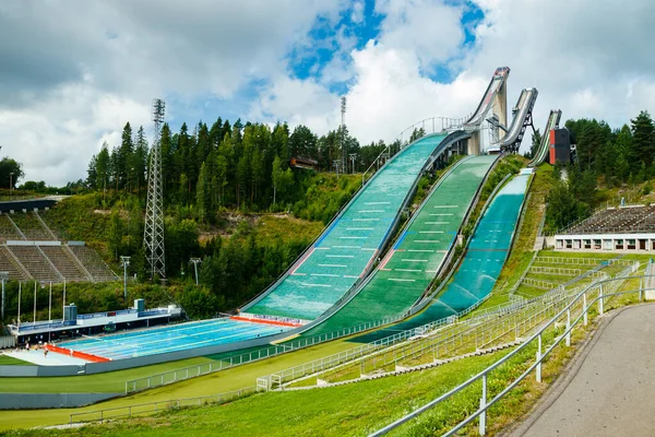 Lahti Finlandiya Ağustos 2020 Lahti Spor Merkezi Kayak Kulesi — Stok fotoğraf