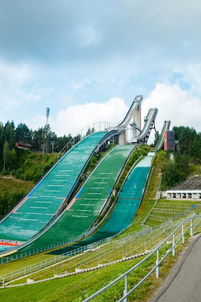 Lahti Finland August 2020 Lahti Sports Centre Three Ski Jump — Stock Photo, Image