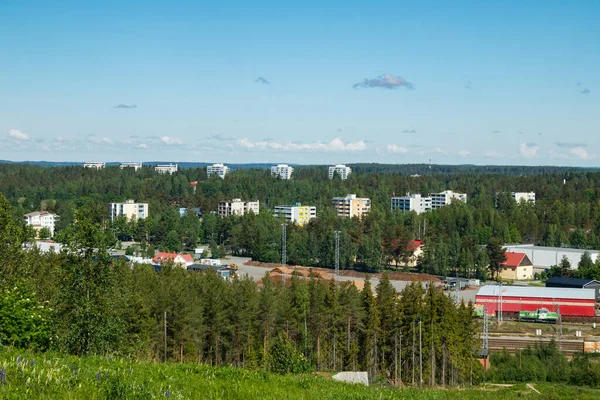 Kouvola Finland Juni 2020 Vacker Utsikt Uppifrån Över Staden Kouvola — Stockfoto