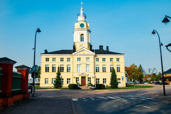 Primăria Orașului Hamina Ziua Însorită Toamnei Finlanda — Fotografie, imagine de stoc