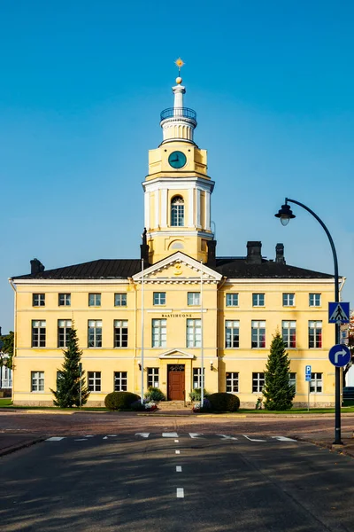 Altes Rathaus Von Hamina Einem Sonnigen Herbsttag Finnland — Stockfoto