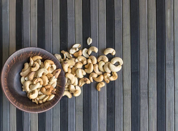 Healthy Food Background Image Close Cashew Nuts Nuts Texture Top — Stock Photo, Image