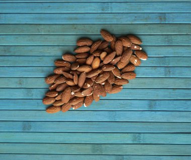 Arka plan görüntüsü için sağlıklı gıda kadar badem fındık kapatın. Doku