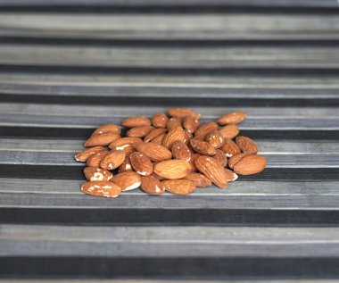 Arka plan görüntüsü için sağlıklı gıda kadar badem fındık kapatın. Doku