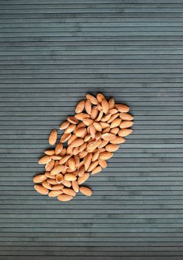 Arka plan görüntüsü için sağlıklı gıda kadar badem fındık kapatın. Doku