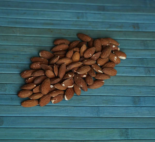 Arka plan görüntüsü için sağlıklı gıda kadar badem fındık kapatın. Doku