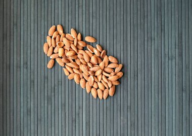 Arka plan görüntüsü için sağlıklı gıda kadar badem fındık kapatın. Doku