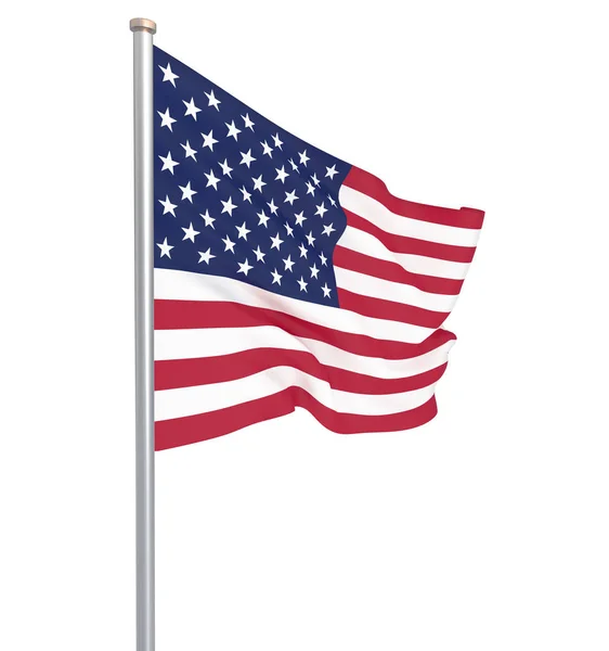 Mávnout Vlajkou Usa Ilustrace Pro Váš Návrh Ilustrace — Stock fotografie