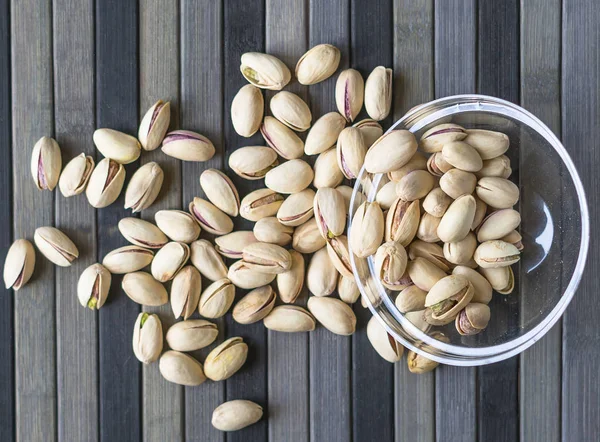 Healthy Food Background Image Close Pistachios Nuts Texture Top View — Stock Photo, Image