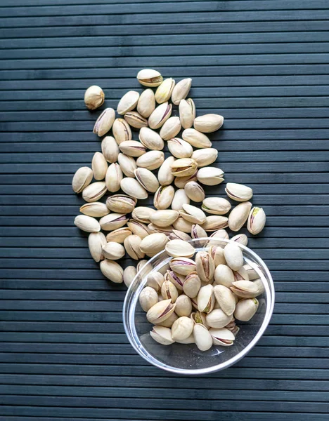 Healthy Food Background Image Close Pistachios Nuts Texture Top View — Stock Photo, Image