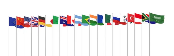 Waving USA flag. 3d illustration for your design. - Illustration — Stock Photo, Image