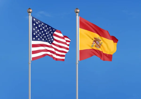 스페인 미국과 스페인의 두꺼운 부드러운 배경에 일러스트레이션 — 스톡 사진