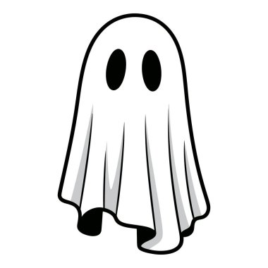 Cadılar bayramı ve kostüm partileri için ürkütücü hayalet kostümü.