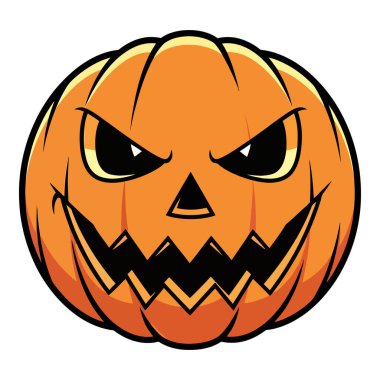 Korkunç Cadılar Bayramı Jackolantern Suratı Şeytani sırıtışı ve Ürkütücü Gözleriyle