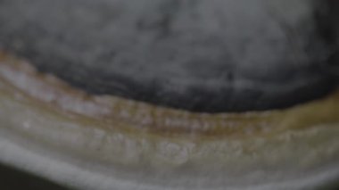 Taze, sulu, sulu, sulu yeşil muza yakından bakın. sağlıklı yiyecekler.