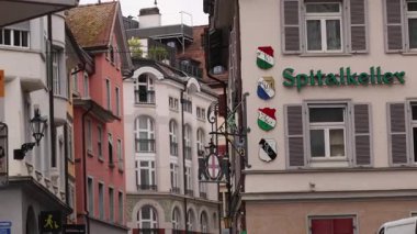 Trieste şehrinin caddesi. İtalya.