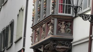 Şehir cephelerinin manzarası