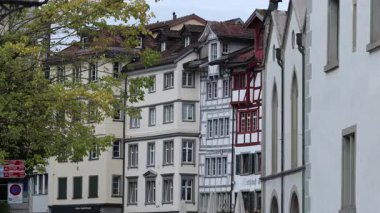 Strasbourg, Alsace 'daki eski kasabanın manzarası