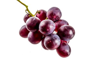 Üzüm, üzerinde demet, beyaz arka plan üzerinde ayrı tut
