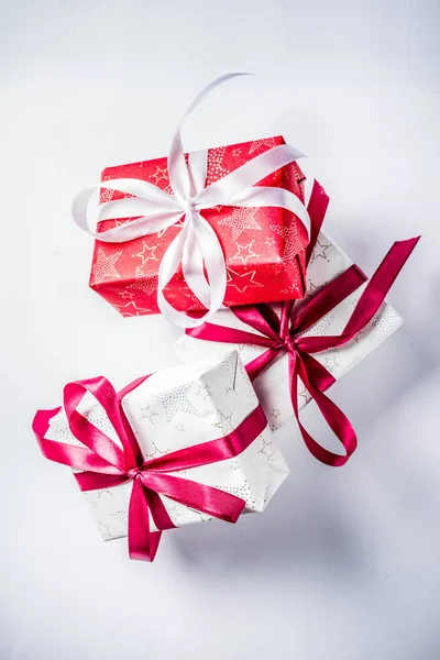 Fundo Natal Para Cartão Saudação Com Galhos Árvore Natal Decoração — Fotografia de Stock