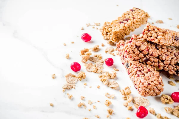 Multi Grain Granola Muesli Bar Healthy Sweet Food Diet Snack — Stock Photo, Image