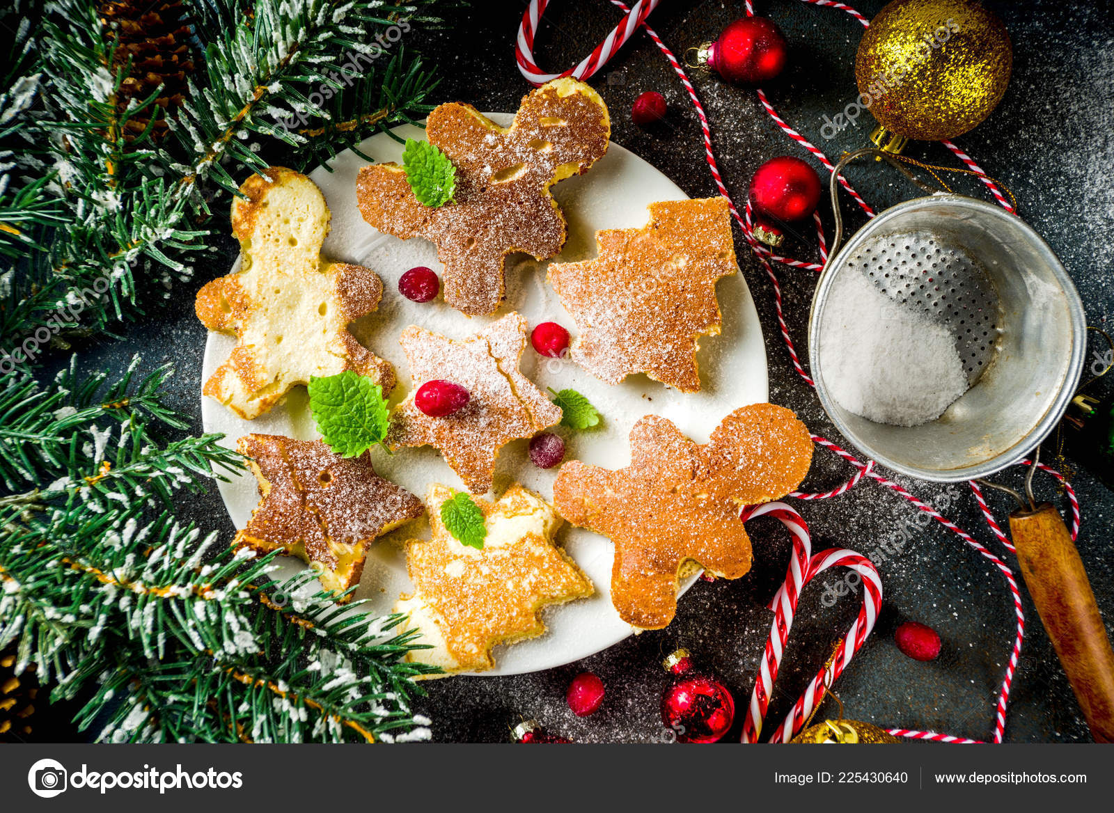 Creative Idea Xmas Breakfast Funny Christmas Pancakes Form