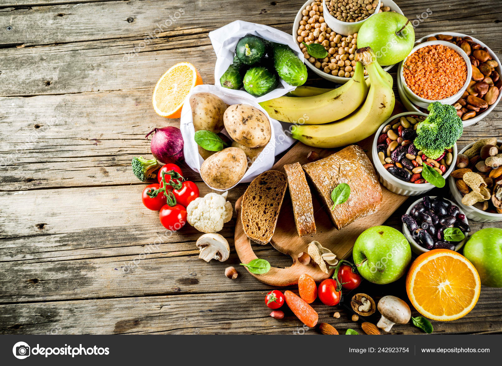 Space commercial cereals and legumes