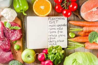 Flexitarian diyet arka plan