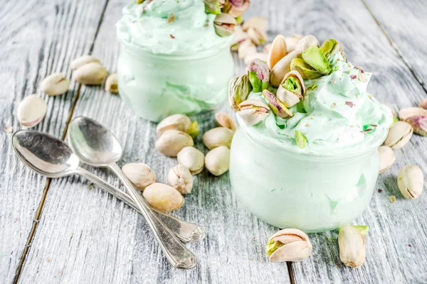 Pistachio ice cream gelato — Stock Photo, Image