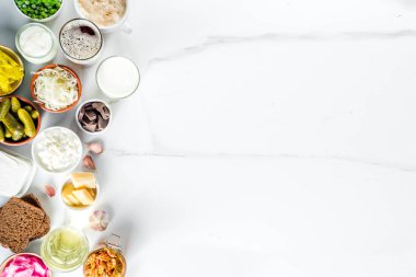 Süper sağlıklı probiyotik gıda kaynakları fermente