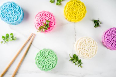 Çin snowskin mooncakes 