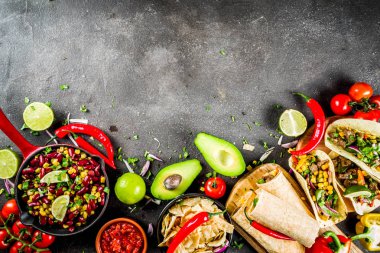 Meksika yemeği kavramı. Cinco de Mayo gıda.
