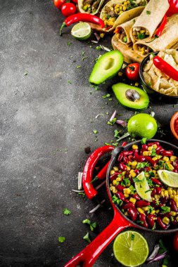 Meksika yemeği kavramı. Cinco de Mayo gıda.
