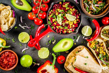 Meksika yemeği kavramı. Cinco de Mayo gıda.