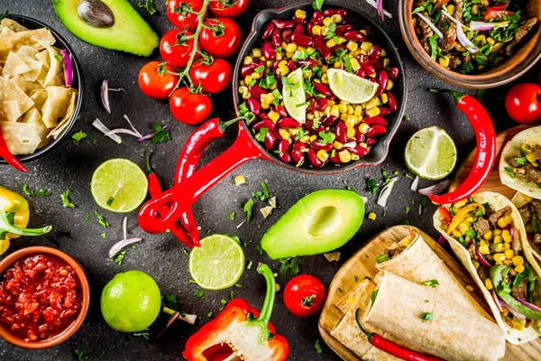 Conceito de comida mexicana. Cinco de Mayo comida . — Fotografia de Stock