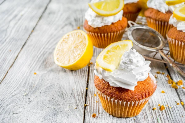 Homemade lemon cupcakes